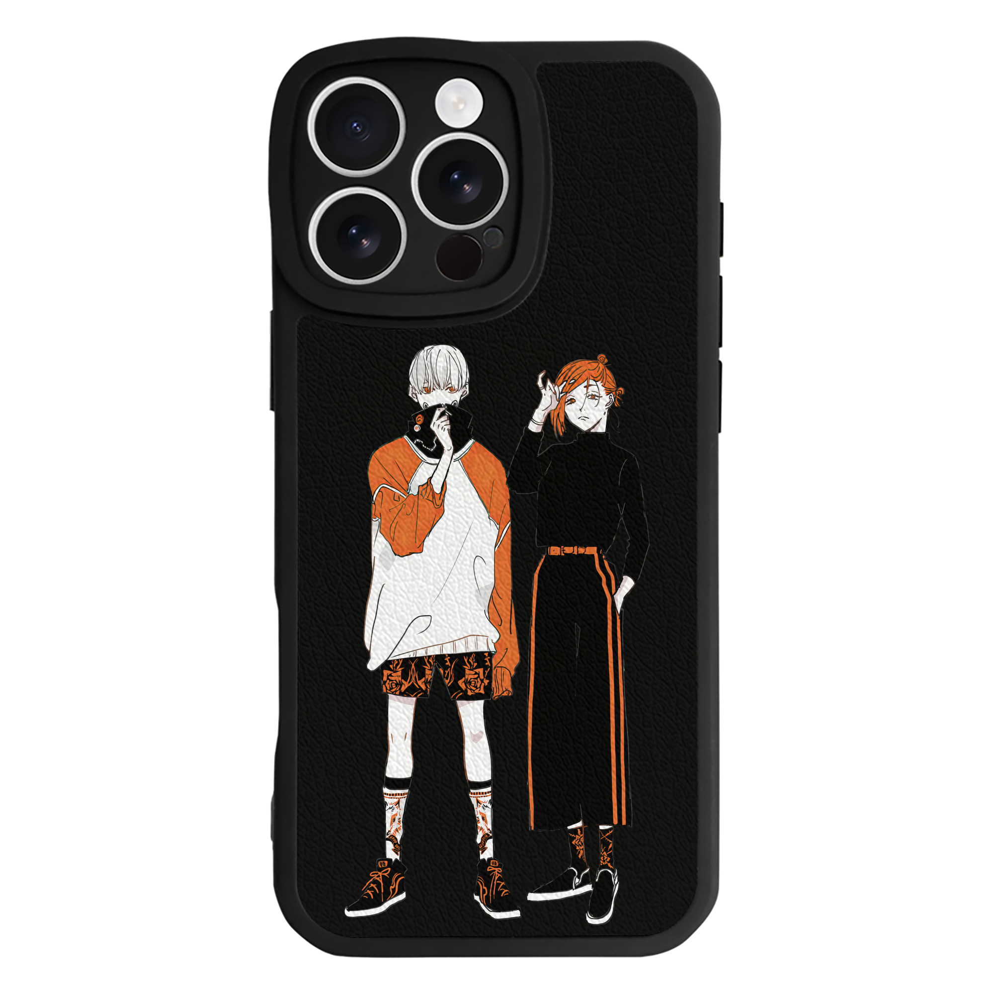 （画像用） 呪術廻戦 Jujutsu Kaisen 【iPhone 16シリーズ対応】シリコンスマホケース（レザー調） 材質：シリコン
